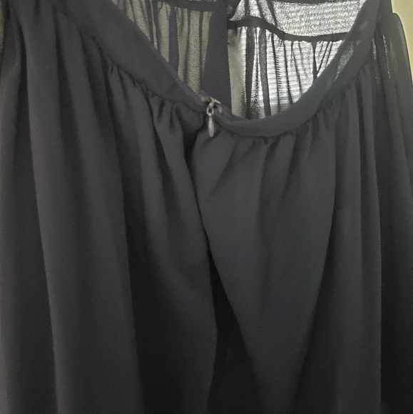 Navy chiffon backless maxi dress - Picture 4 of 6